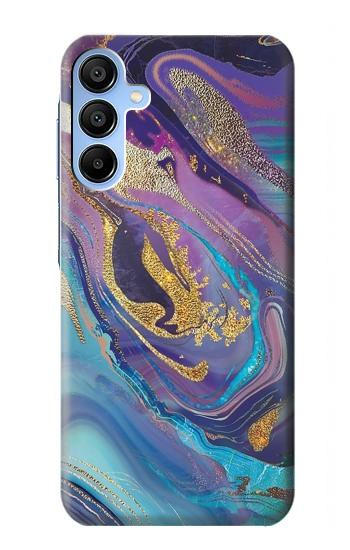 W3676 Colorful Abstract Marble Stone Case Cover Custodia e Flip Case per Samsung Galaxy A15 5G