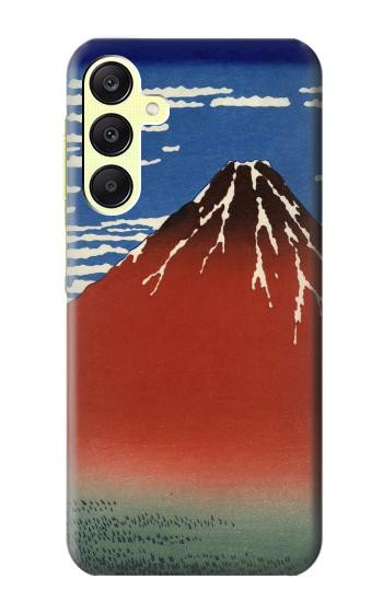 W2390 Katsushika Hokusai Red Fuji Case Cover Custodia e Flip Case per Samsung Galaxy A25 5G