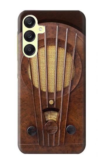 W2655 Vintage Bakelite Deco Radio Case Cover Custodia e Flip Case per Samsung Galaxy A25 5G