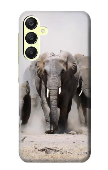 W3142 African Elephant Case Cover Custodia e Flip Case per Samsung Galaxy A25 5G