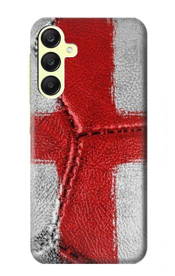 W3316 England Flag Vintage Football Graphic Case Cover Custodia e Flip Case per Samsung Galaxy A25 5G
