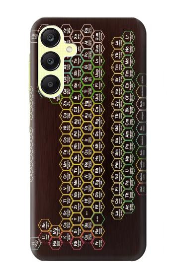 W3544 Neon Honeycomb Periodic Table Case Cover Custodia e Flip Case per Samsung Galaxy A25 5G