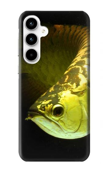 W1021 Gold Arowana Fish Case Cover Custodia e Flip Case per Samsung Galaxy A35 5G