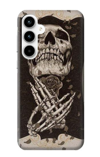 W1676 Skull Rose Case Cover Custodia e Flip Case per Samsung Galaxy A35 5G W1676 Skull Rose Case Cover Custodia e Flip Case per Samsung Galaxy A35 5G