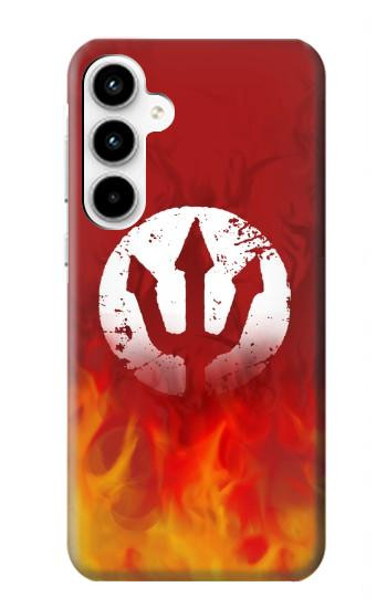 W2803 Fire Red Devil Spear Symbol Case Cover Custodia e Flip Case per Samsung Galaxy A35 5G