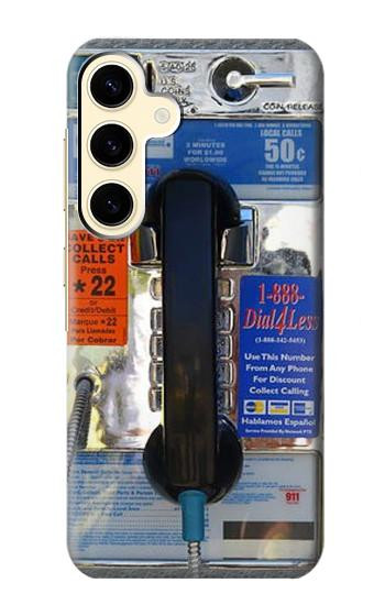 W0087 Payphone Case Cover Custodia e Flip Case per Samsung Galaxy S24