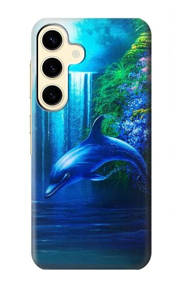 W0385 Dolphin Case Cover Custodia e Flip Case per Samsung Galaxy S24