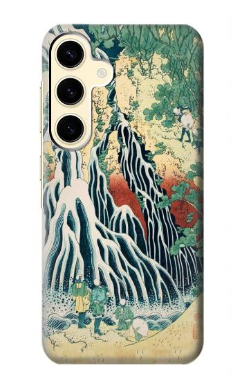 W2491 Hokusai Kirifuri Waterfall at Kurokami Case Cover Custodia e Flip Case per Samsung Galaxy S24