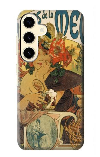 W2740 Alphonse Mucha Bieres De La Muse Case Cover Custodia e Flip Case per Samsung Galaxy S24