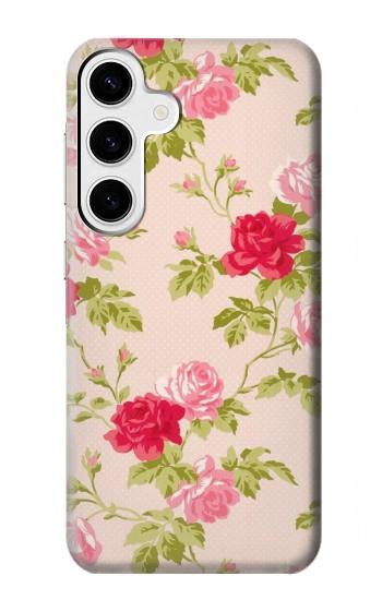 W3037 Pretty Rose Cottage Flora Case Cover Custodia e Flip Case per Samsung Galaxy S24 Plus