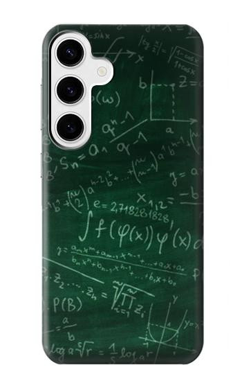 W3190 Math Formula Greenboard Case Cover Custodia e Flip Case per Samsung Galaxy S24 Plus