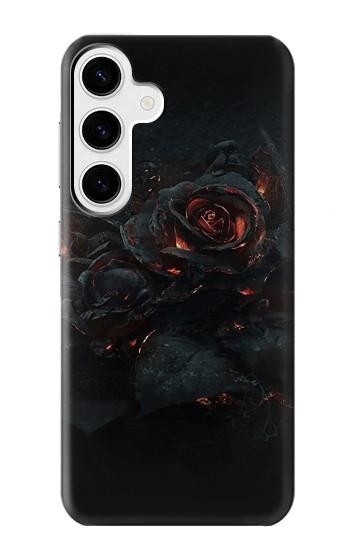 W3672 Burned Rose Case Cover Custodia e Flip Case per Samsung Galaxy S24 Plus