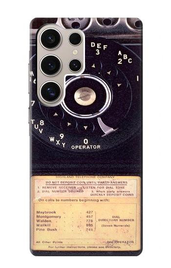 W0086 Payphone Vintage Case Cover Custodia e Flip Case per Samsung Galaxy S24 Ultra