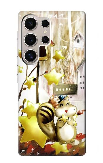 W0109 Cute Squirrel Cartoon Case Cover Custodia e Flip Case per Samsung Galaxy S24 Ultra