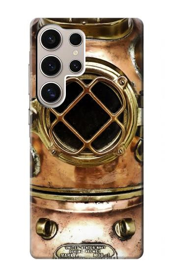 W2412 Vintage Deep Sea Diving Helmet Case Cover Custodia e Flip Case per Samsung Galaxy S24 Ultra