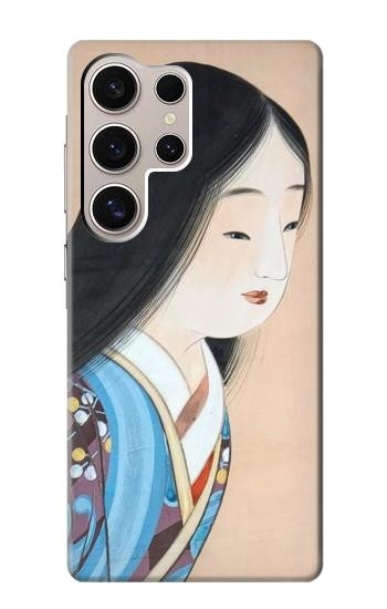W3483 Japan Beauty Kimono Case Cover Custodia e Flip Case per Samsung Galaxy S24 Ultra