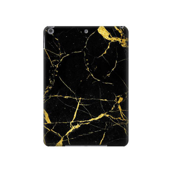 W2896 Gold Marble Graphic Printed Tablet Case Cover Custodia per iPad 10.2 (2021,2020,2019), iPad 9 8 7