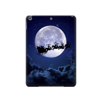 W3508 Xmas Santa Moon Tablet Case Cover Custodia per iPad 10.2 (2021,2020,2019), iPad 9 8 7