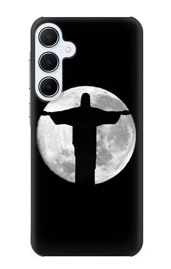 W2511 Jesus Statue Christ Rio de Janeiro Case Cover Custodia e Flip Case per Samsung Galaxy A55 5G