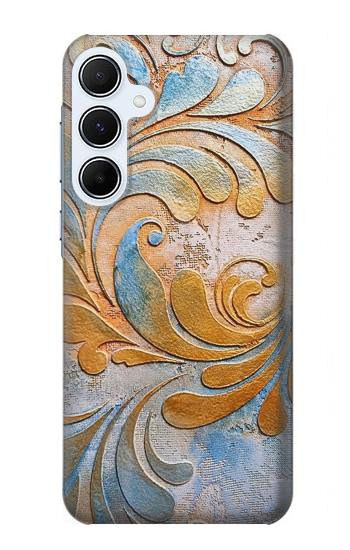 W3875 Canvas Vintage Rugs Case Cover Custodia e Flip Case per Samsung Galaxy A55 5G