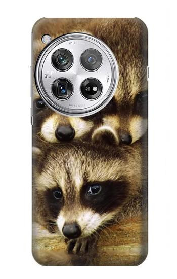 W0977 Baby Raccoons Case Cover Custodia e Flip Case per OnePlus 12