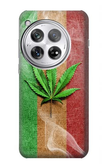 W2109 Smoke Reggae Rasta Flag Case Cover Custodia e Flip Case per OnePlus 12