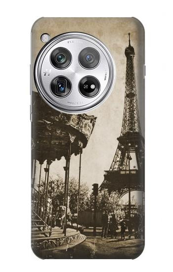W2174 Eiffel Tower Vintage Paris Case Cover Custodia e Flip Case per OnePlus 12