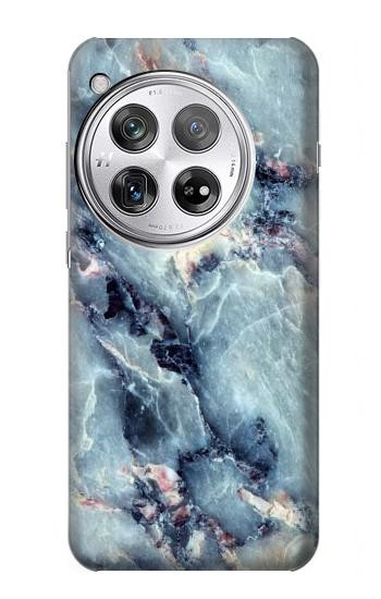 W2689 Blue Marble Texture Graphic Printed Case Cover Custodia e Flip Case per OnePlus 12