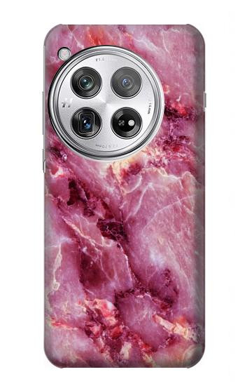W3052 Pink Marble Graphic Printed Case Cover Custodia e Flip Case per OnePlus 12