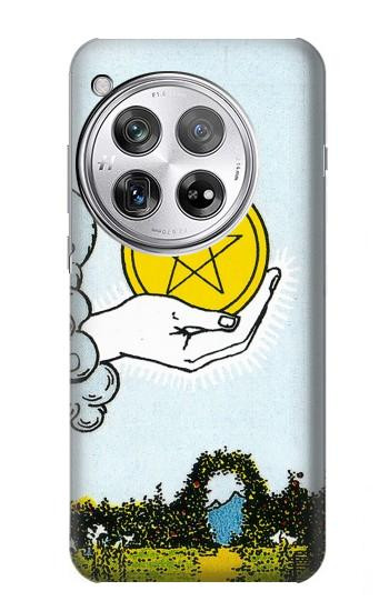 W3722 Tarot Card Ace of Pentacles Coins Case Cover Custodia e Flip Case per OnePlus 12