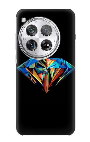 W3842 Abstract Colorful Diamond Case Cover Custodia e Flip Case per OnePlus 12