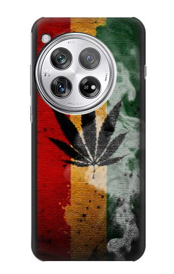W3890 Reggae Rasta Flag Smoke Case Cover Custodia e Flip Case per OnePlus 12
