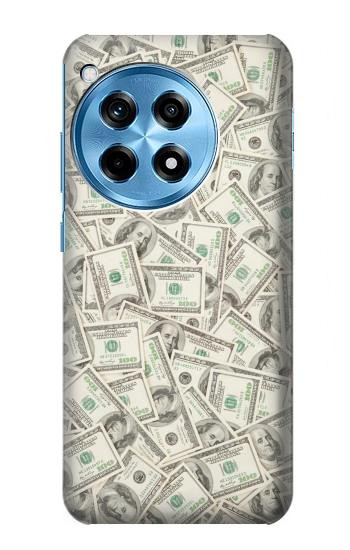 W2077 Money Dollar Banknotes Case Cover Custodia e Flip Case per OnePlus 12R