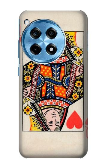 W3429 Queen Hearts Card Case Cover Custodia e Flip Case per OnePlus 12R W3429 Queen Hearts Card Case Cover Custodia e Flip Case per OnePlus 12R