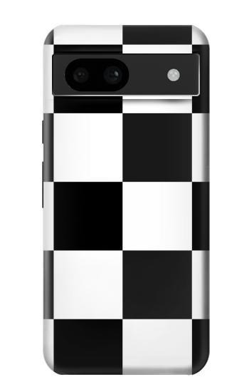 W2492 Black and White Check Case Cover Custodia e Flip Case per Google Pixel 8a