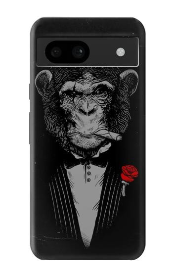 W3167 Funny Monkey God Father Case Cover Custodia e Flip Case per Google Pixel 8a