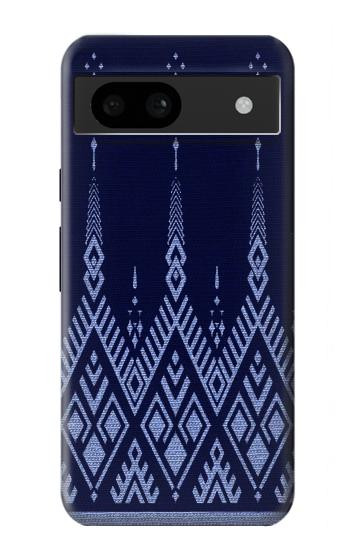 W3950 Textile Thai Blue Pattern Case Cover Custodia e Flip Case per Google Pixel 8a