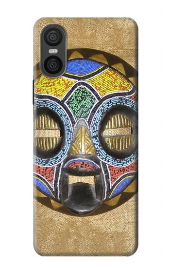 W0965 African Baluba Mask Case Cover Custodia e Flip Case per Sony Xperia 10 VI