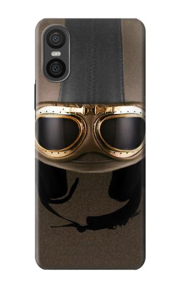 W2645 Vintage Brown Goggles Motorcycle Helmet Case Cover Custodia e Flip Case per Sony Xperia 10 VI W2645 Vintage Brown Goggles Motorcycle Helmet Case Cover Custodia e Flip Case per Sony Xperia 10 VI