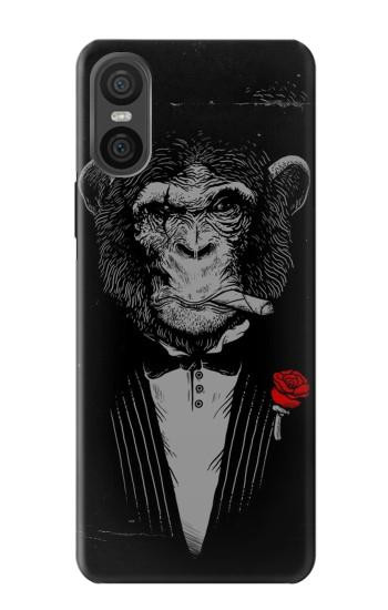 W3167 Funny Monkey God Father Case Cover Custodia e Flip Case per Sony Xperia 10 VI
