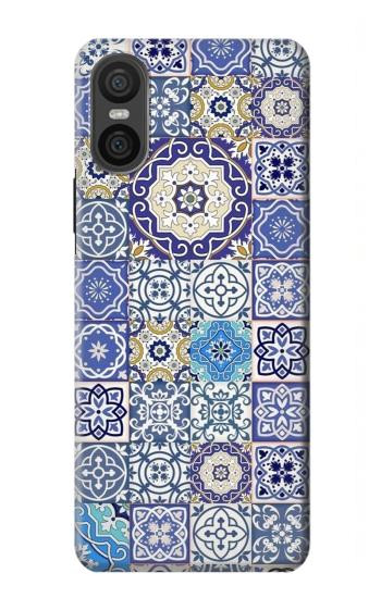 W3537 Moroccan Mosaic Pattern Case Cover Custodia e Flip Case per Sony Xperia 10 VI