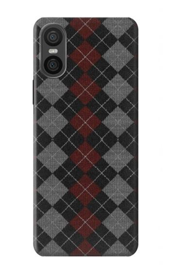 W3907 Sweater Texture Case Cover Custodia e Flip Case per Sony Xperia 10 VI