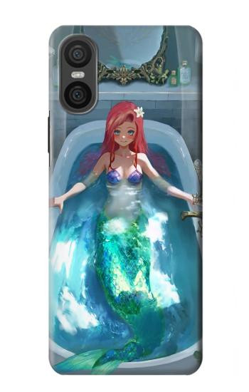 W3911 Cute Little Mermaid Aqua Spa Case Cover Custodia e Flip Case per Sony Xperia 10 VI