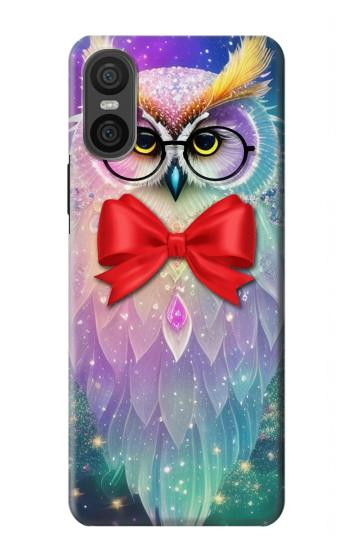 W3934 Fantasy Nerd Owl Case Cover Custodia e Flip Case per Sony Xperia 10 VI