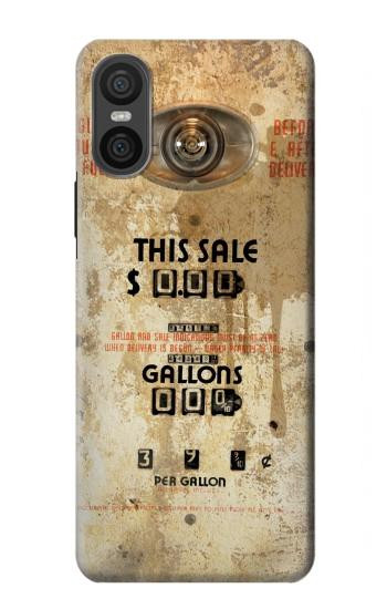 W3954 Vintage Gas Pump Case Cover Custodia e Flip Case per Sony Xperia 10 VI