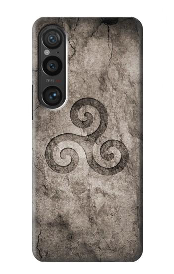 W2892 Triskele Symbol Stone Texture Case Cover Custodia e Flip Case per Sony Xperia 1 VI