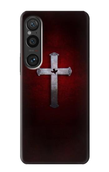 W3160 Christian Cross Case Cover Custodia e Flip Case per Sony Xperia 1 VI