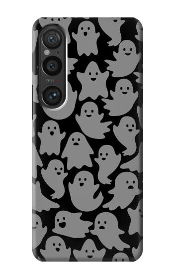 W3835 Cute Ghost Pattern Case Cover Custodia e Flip Case per Sony Xperia 1 VI