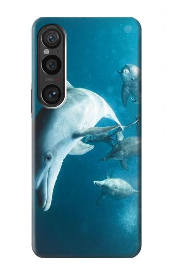 W3878 Dolphin Case Cover Custodia e Flip Case per Sony Xperia 1 VI