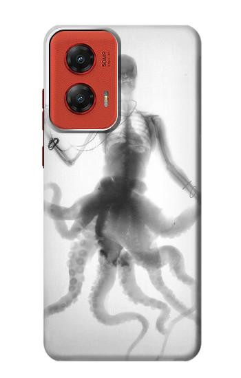 W1432 Skull Octopus X-ray Case Cover Custodia e Flip Case per Motorola Moto G Stylus 5G (2024)